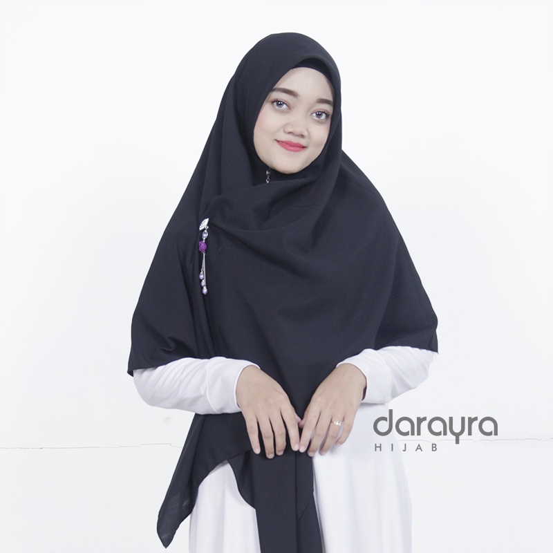 Jilbab Jumbo Segi Empat Wolfis 140x140 CM Jahit Tepi