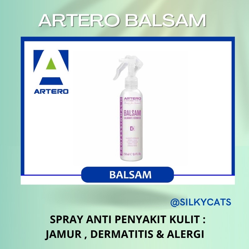 ARTERO BALSAM . SPRAY ANTI PENYAKIT KULIT , JAMUR , ALERGI DLL KUCING / ANJING