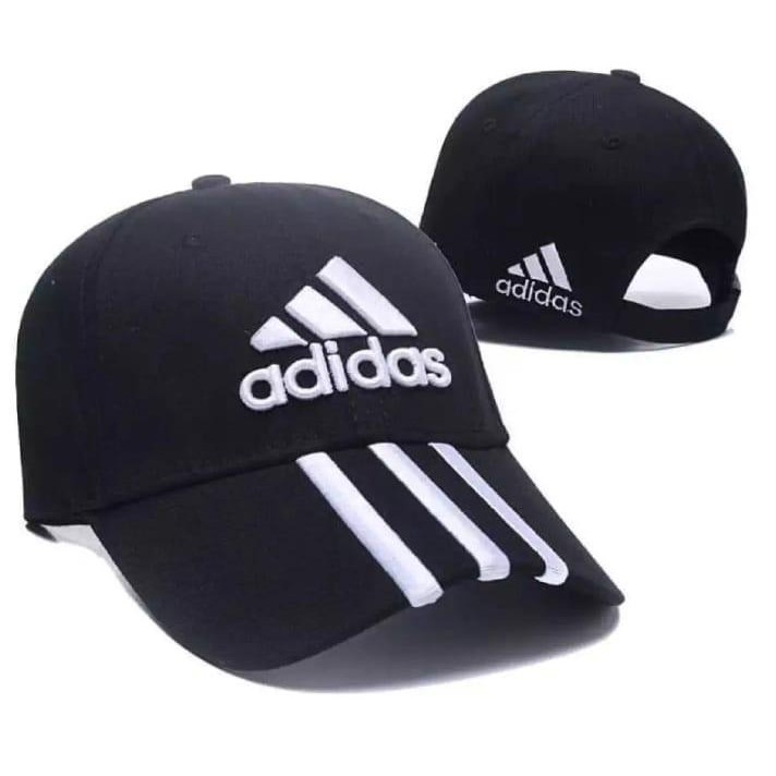 Topi Adidas Topi Klasik Scroll Bordir Topi Bisbol Olahraga Kasual Pria dan Wanita