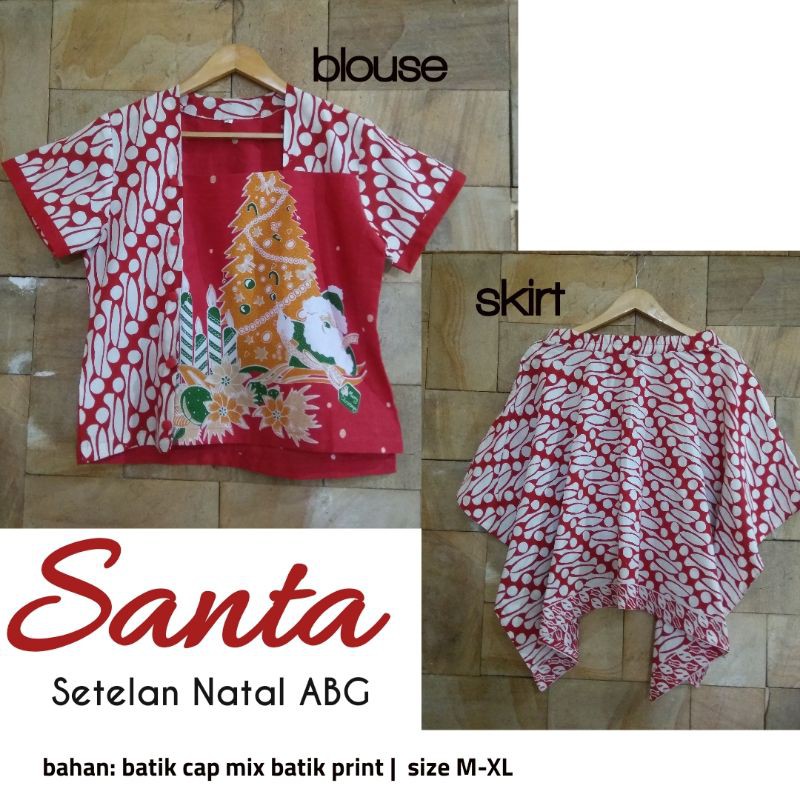 SANTA SETELAN BAJU NATAL ABG | BAJU NATAL REMAJA