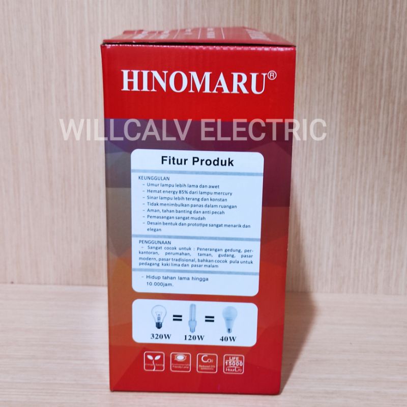 LAMPU LED HINOMARU BULB 40W 40 WATT CAHAYA PUTIH / LAMPU HINOMARU LED 40W 40 WATT