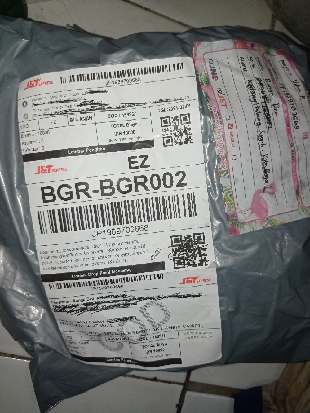 Setcel Keong Batik | Tunik Wanita + Masker | Tunik Etnik Cantik