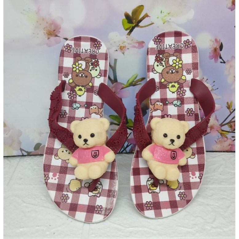 SANDAL JELLY 30-35 creative variasi boneka bear bunyi HARGA MURAH