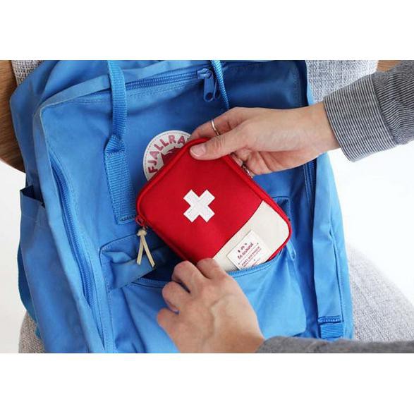 Tas P3K First Aid Kit Bag Tempat Obat Peralatan Organized P3K Mini