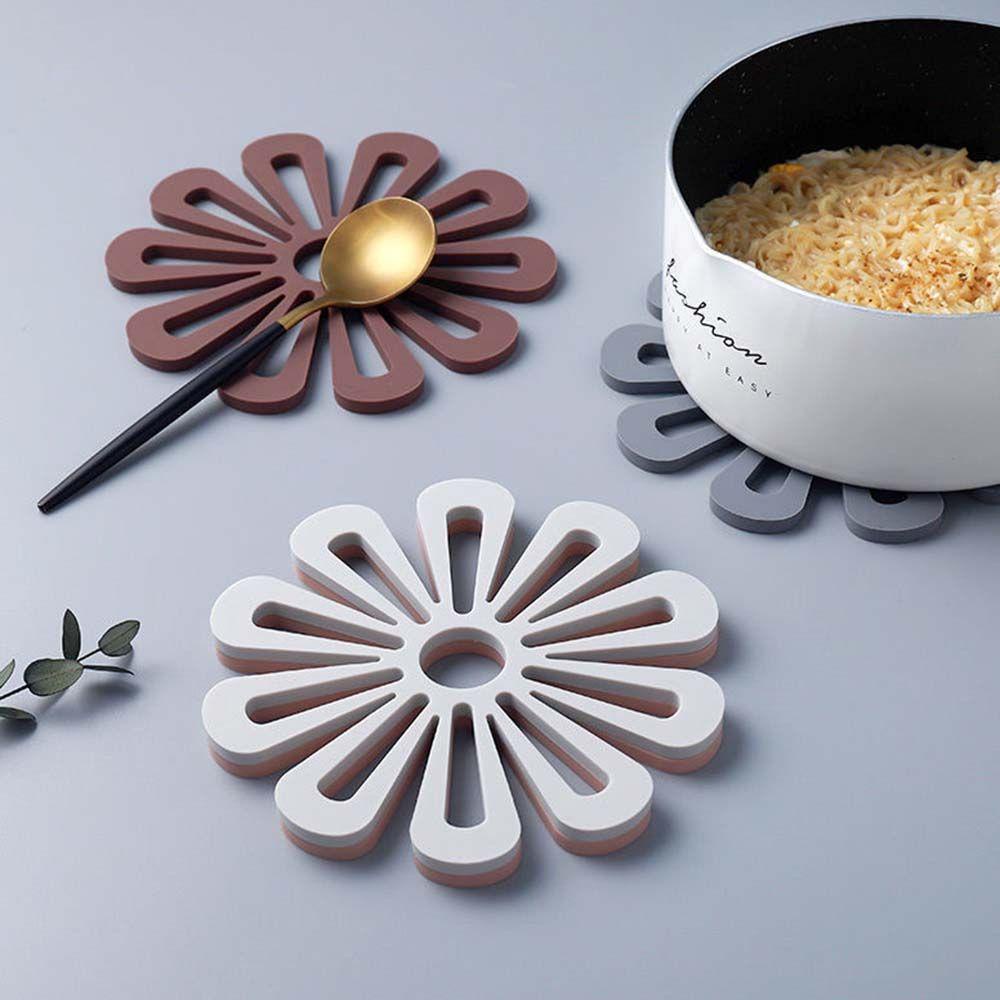 [Elegan] Pot Mat Non-slip Menebal Furniture Dekorasi Aksesoris Dapur Table Mat Meja Makan Pot Holders Cup Coaster