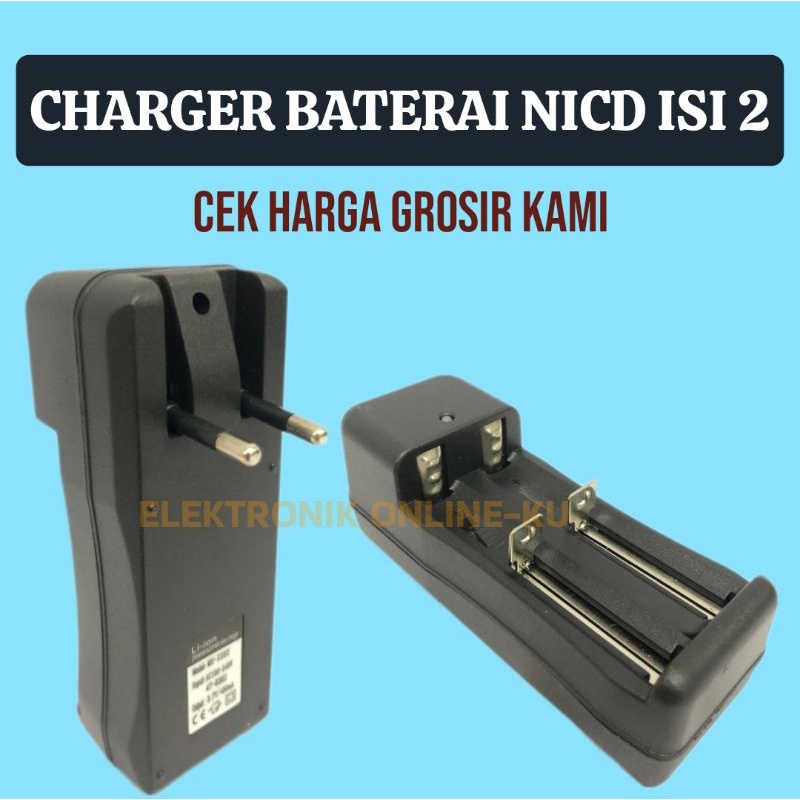 CHARGER BATERAI NICD 2 SLOT