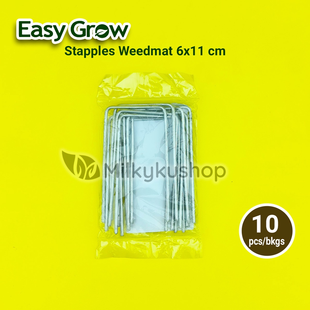 STAPPLES WEEDMAT EASY GROW ISI 10 PCS GALVANIZED STAPLES