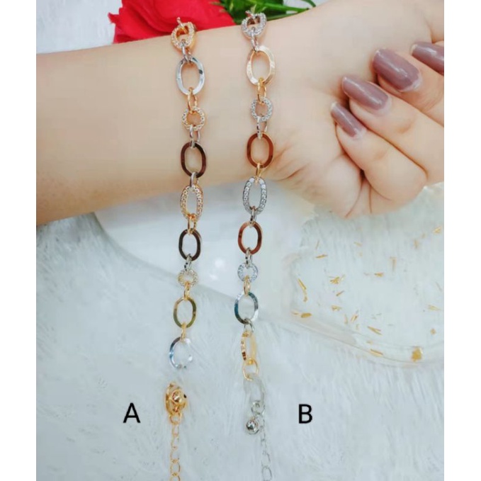 Gelang Xuping Lapis Emas rantai baru Perhiasan Wanita 0071