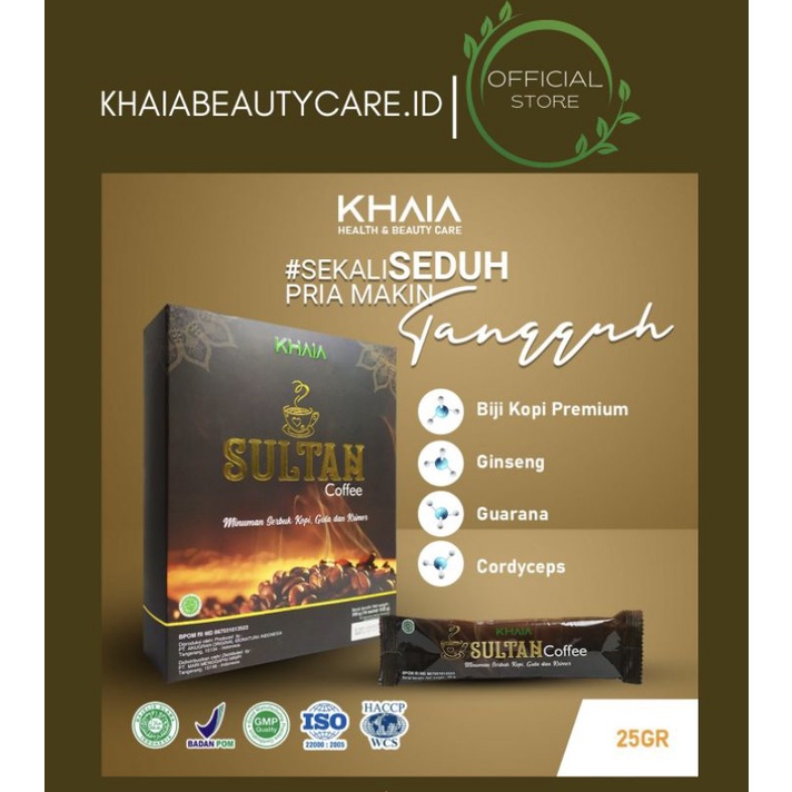 

KHAIA SULTAN COFFEE | KOPI STAMINA | HARGA PER SACHET