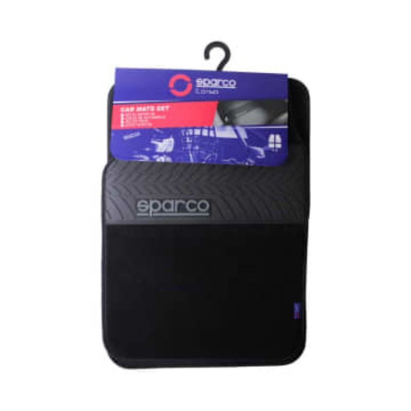 Karpet mobil hitam set 4 pcs sparco