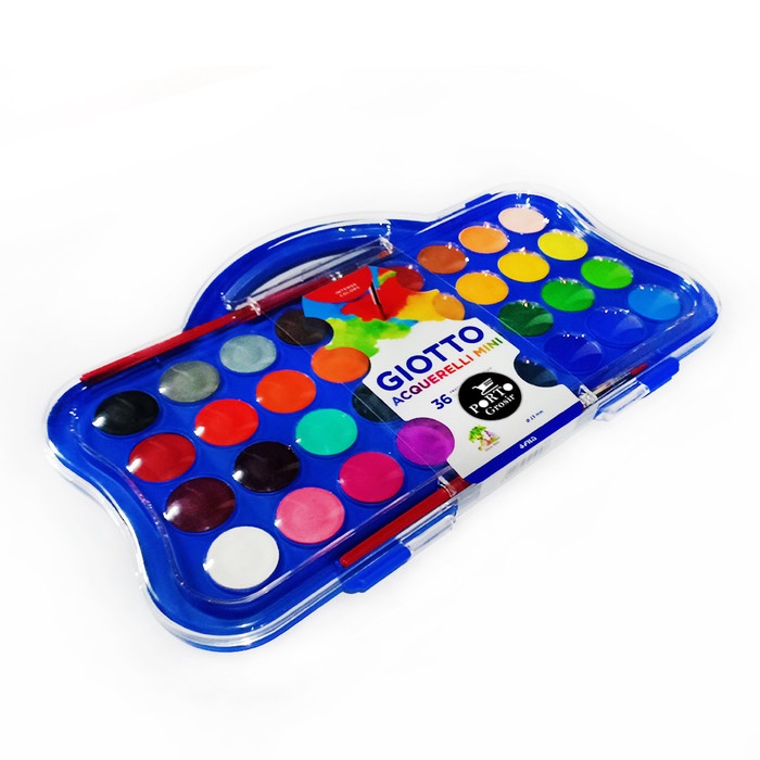 

(TERLARIS) Giotto Acquerelli Mini Watercolor WaterColour Cake Cat Air Pocket 36