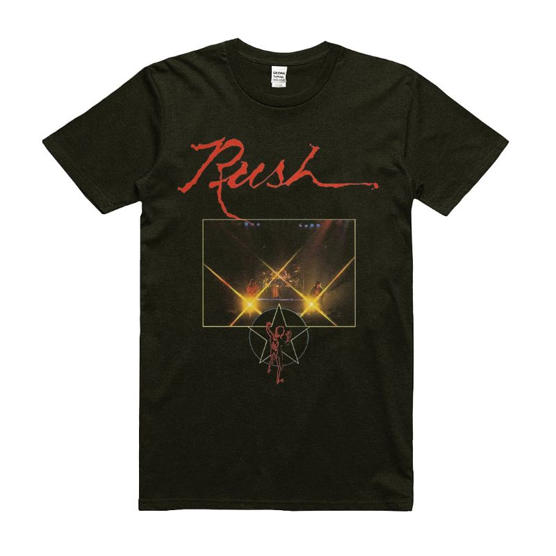 KAOS BAND / KAOS RUSH / A SHOW OF HANDS / RUSH T-SHIRT / BAJU MUSIK ROCK METAL