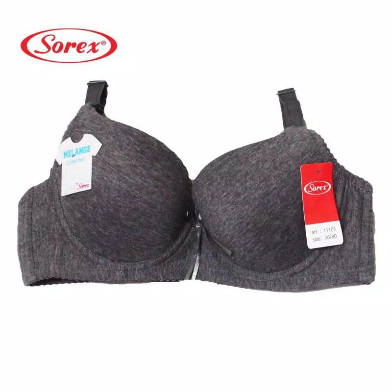 SOREX bra Melange Collection 11105 busa Tipis berkawat Kait 3 Setara Cup B- C