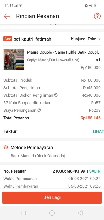 Maura Couple - Sania Ruffle Batik Couple