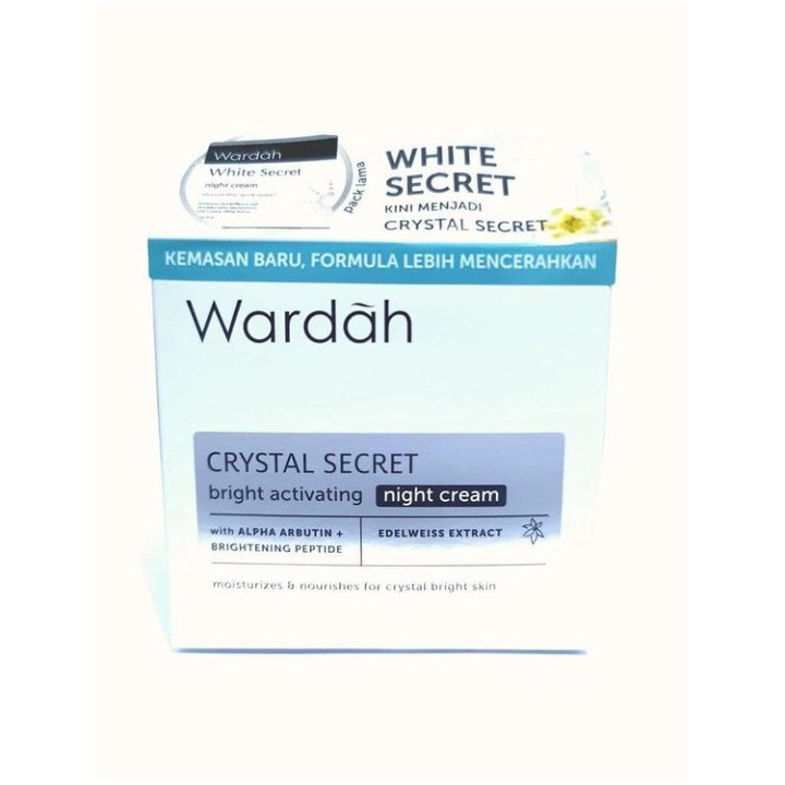 Wardah Crystal Secret Bright Activating Night Cream 30gr