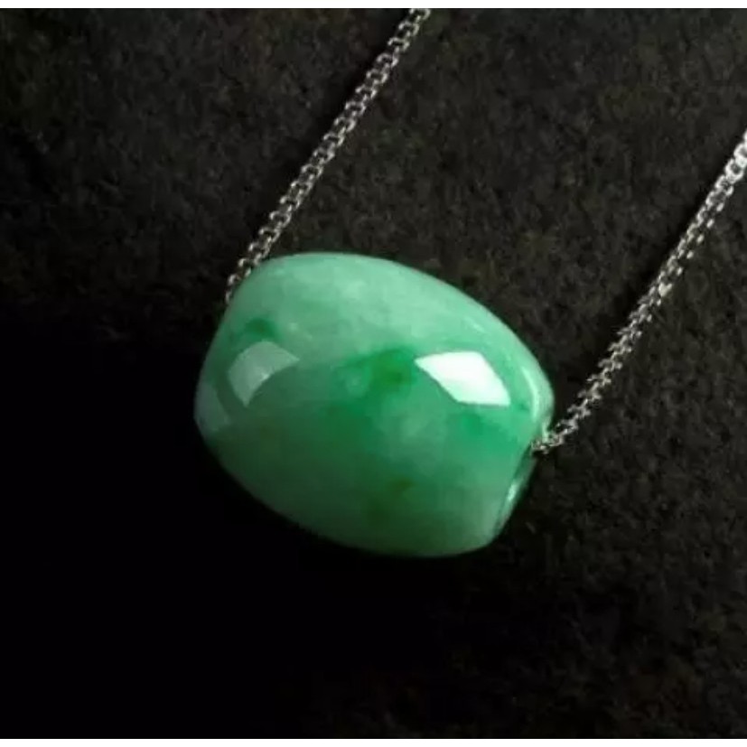 [Bayar di Tempat] Liontin Wanita Batu Giok Natural Jade Burma Super