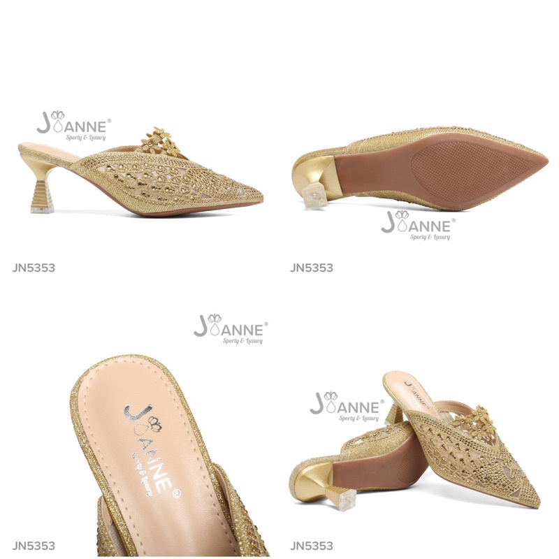 JOANNE Mules Heels Shoes Sepatu Hak Pesta JN5353 [ORIGINAL BRAND]