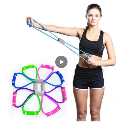 Resistance Band Rubber dengan busa foam Rope Yoga Exercising Fitness