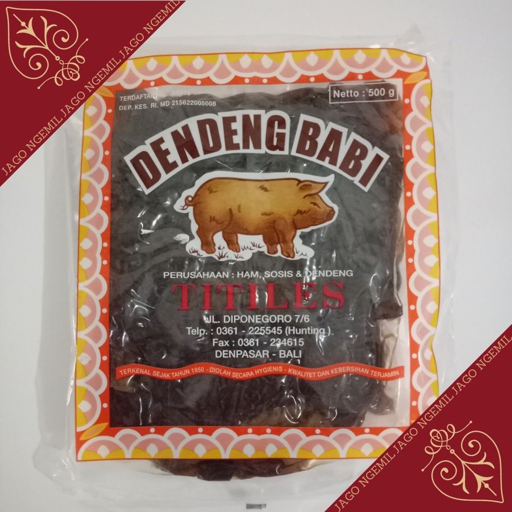 Dendeng TITILES 500gr - Babi &amp; Sapi - Dendeng Bali