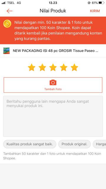 Gratis Ongkir Isi 48 Pc Grosir Tissue Paseo 250 - Tissue Facial - Tissue Bantal - Tissue 250 Lembar