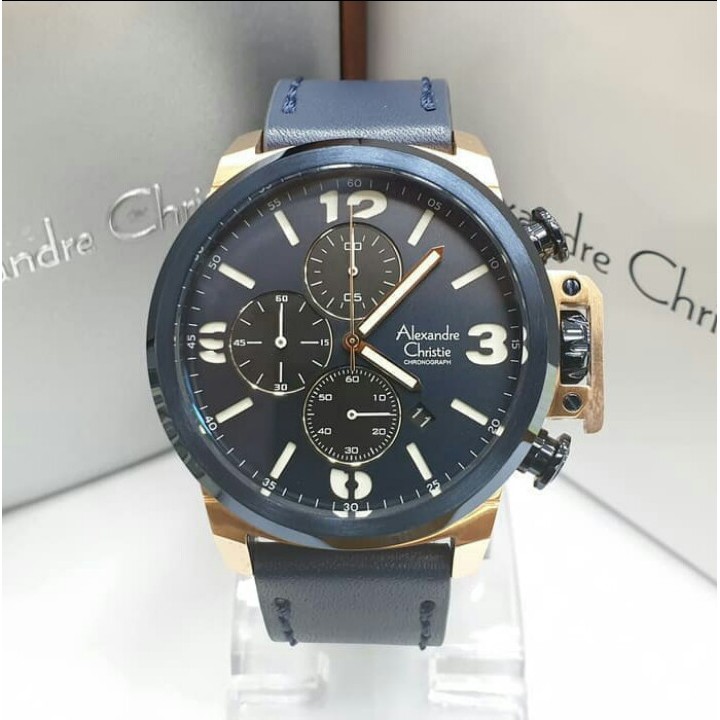 JAM TANGAN PRIA ALEXANDRE CHRISTIE AC 6280 LEATHER ORIGINAL GARANSI RESMI 1 TAHUN