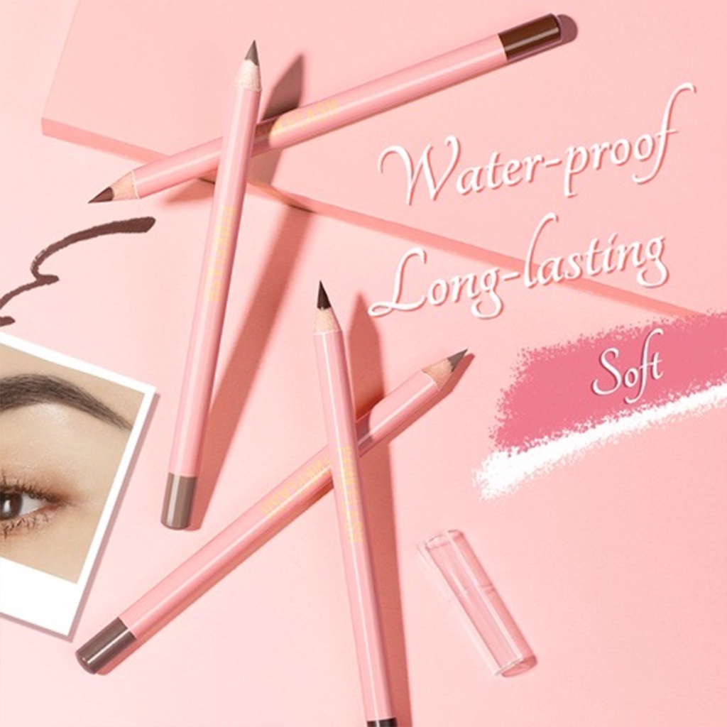 ❤ BELIA ❤ PINKFLASH Waterproof Easy Eyebrow Pencil | Pensil Alis | Pink Flash Waterproof BPOM PF-E02