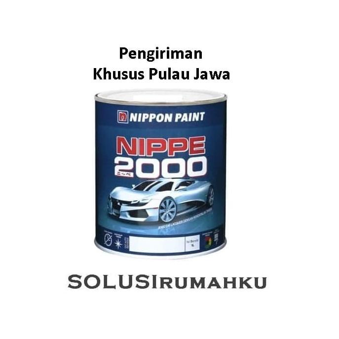 favorit] Cat Duco 1 KG NIPPE 2000 Hitam Putih Clear / Cat Duko Mobil Gloss Doff