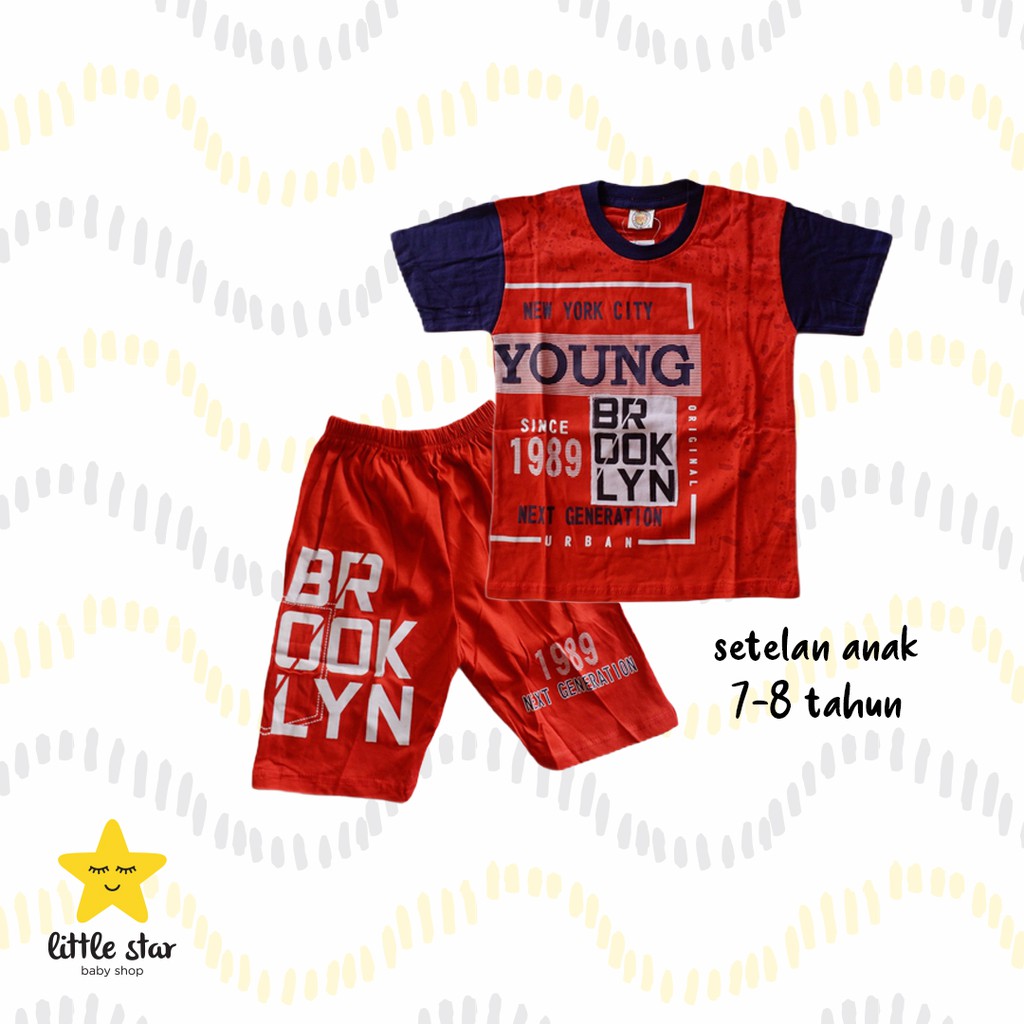 MURAH - Shoga Setelan Anak Cowok | Set Baju Atasan Kaos Celana