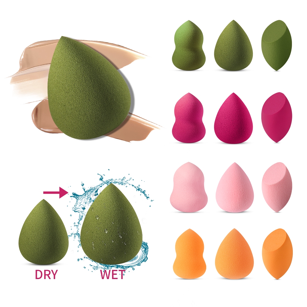 1Pc Spons Beauty Blender Bentuk Tetesan Air