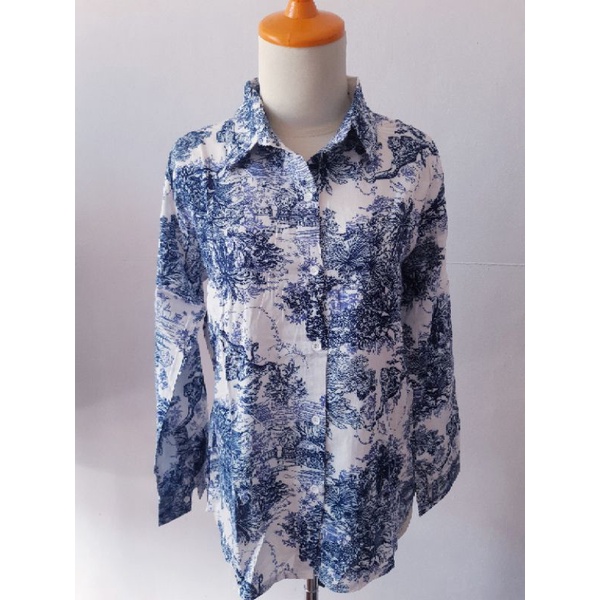 atasan christian dior//kemeja katun//kemeja christian dior