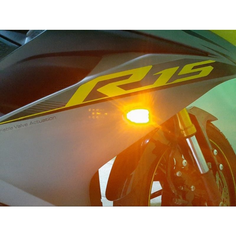 Sen Tempel Lampu Sen led Oval TST GMA R15 KRS CBR R25 GSX Ninja 250 All Fairing motor