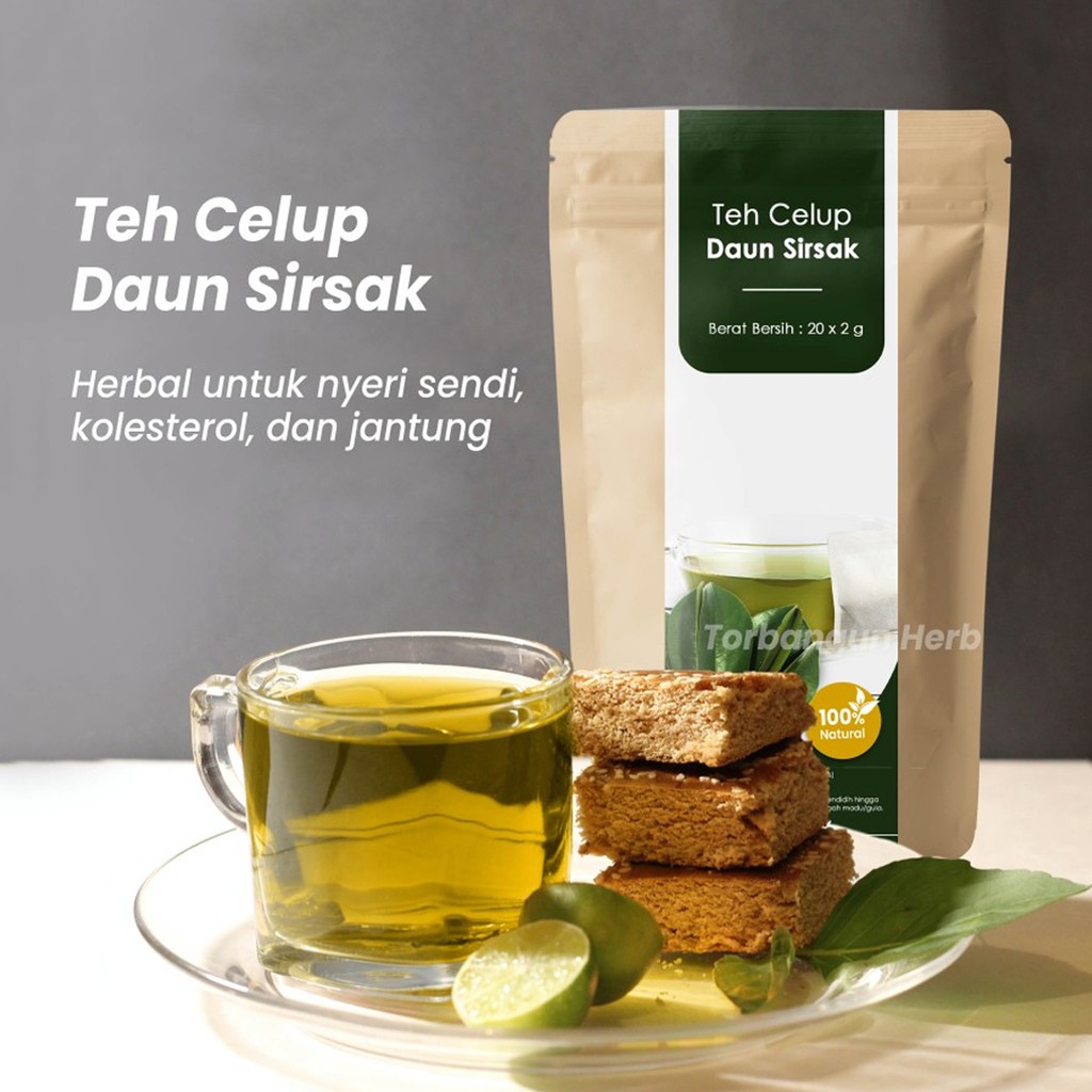 ANTI KANKER !!! Teh Celup Daun Sirsak Penyembuh Diabetes dan Teh Asam Urat Terampuh, 100% Organik Alami Teh Sirsak Herbal