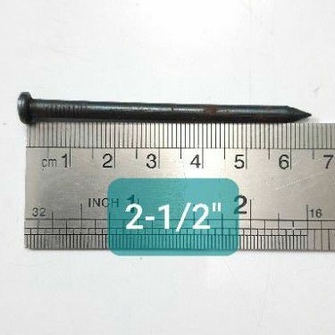 Paku Tembok 2-1/2&quot; / Paku Beton Hitam Harga Per Kotak (D4201)