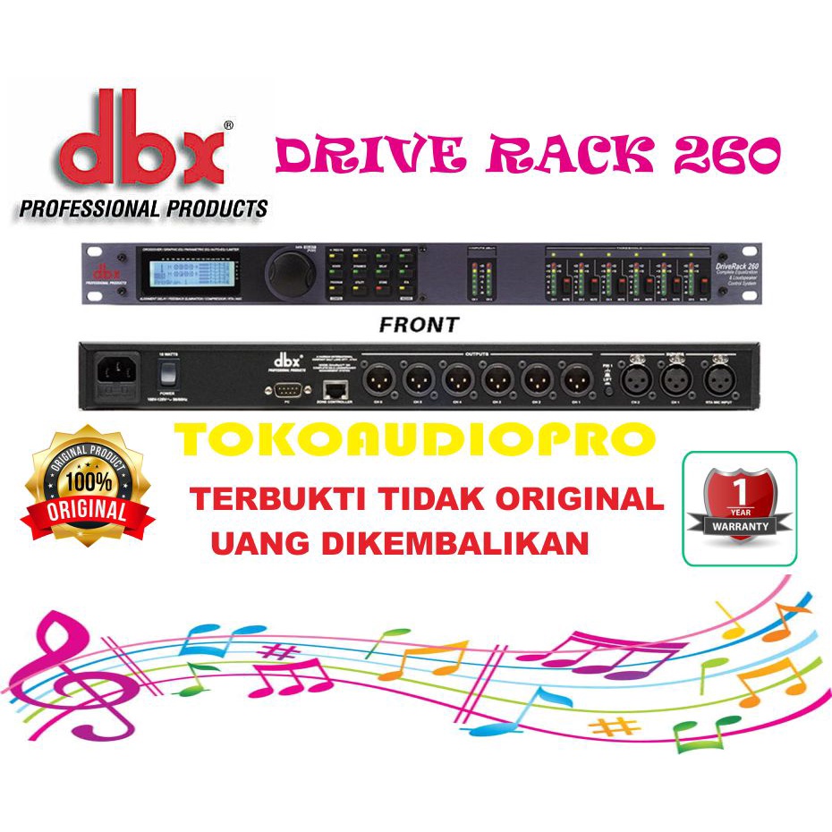 DLMS DBX Driverack 260 DLMS Speaker Management Original DBX 260