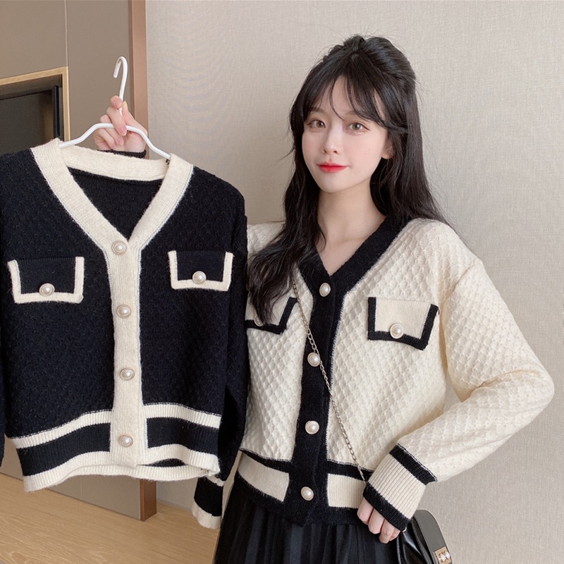 KARAKOREA 5522 Jewel Knit Premium Long Sleeve Korean Cardigan/Kardigan Rajut