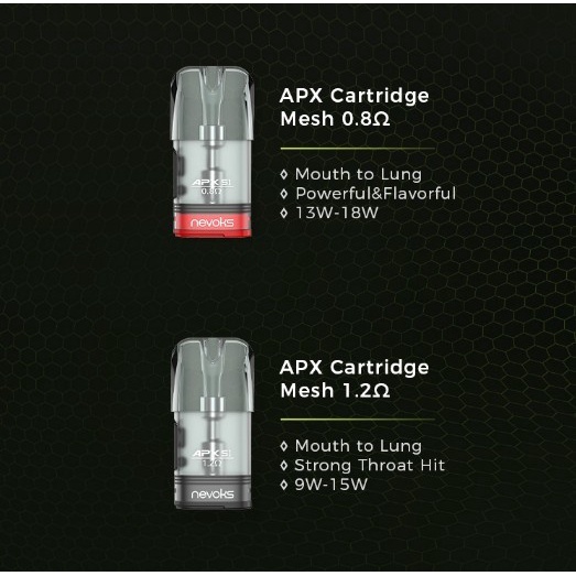 NEVOKS APX S1 CARTRIDGE REPLACEMENT CATRIDGE AUTHENTIC BY NEVOKS