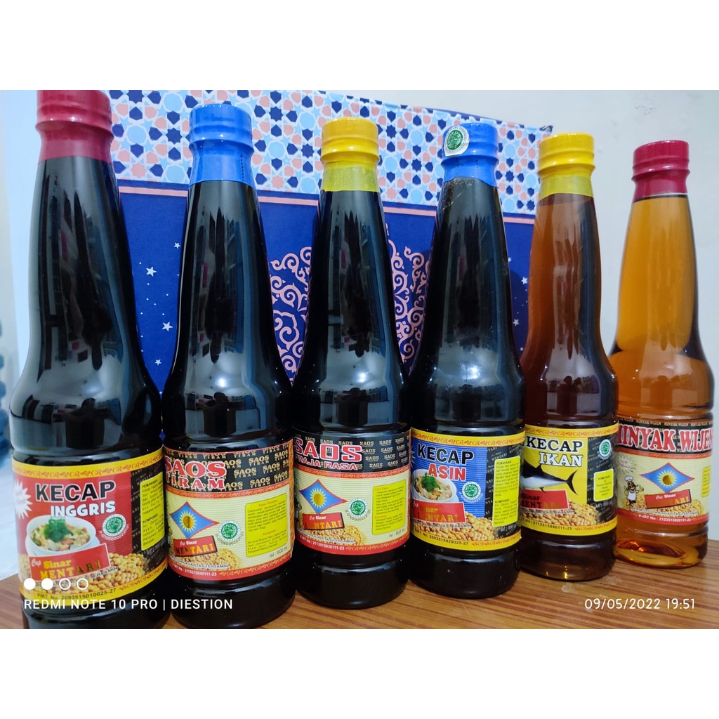 Paket Jumbo Hemat (Minyak Wijen, Kecap Inggris, Kecap Ikan, Kecap Asin, Saos Tiram, Saos Rajarasa)