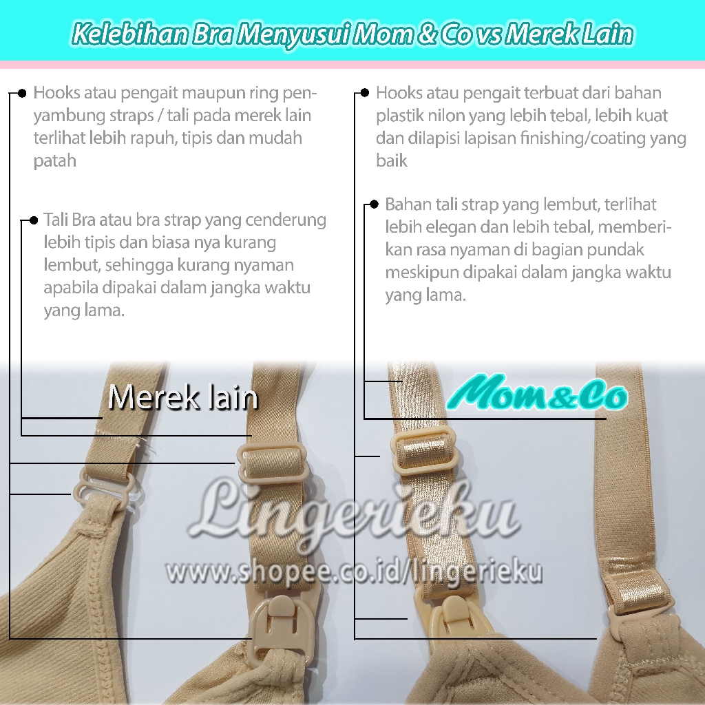 Bra Menyusui Nursing Bra Bahan Premium Mom and Co