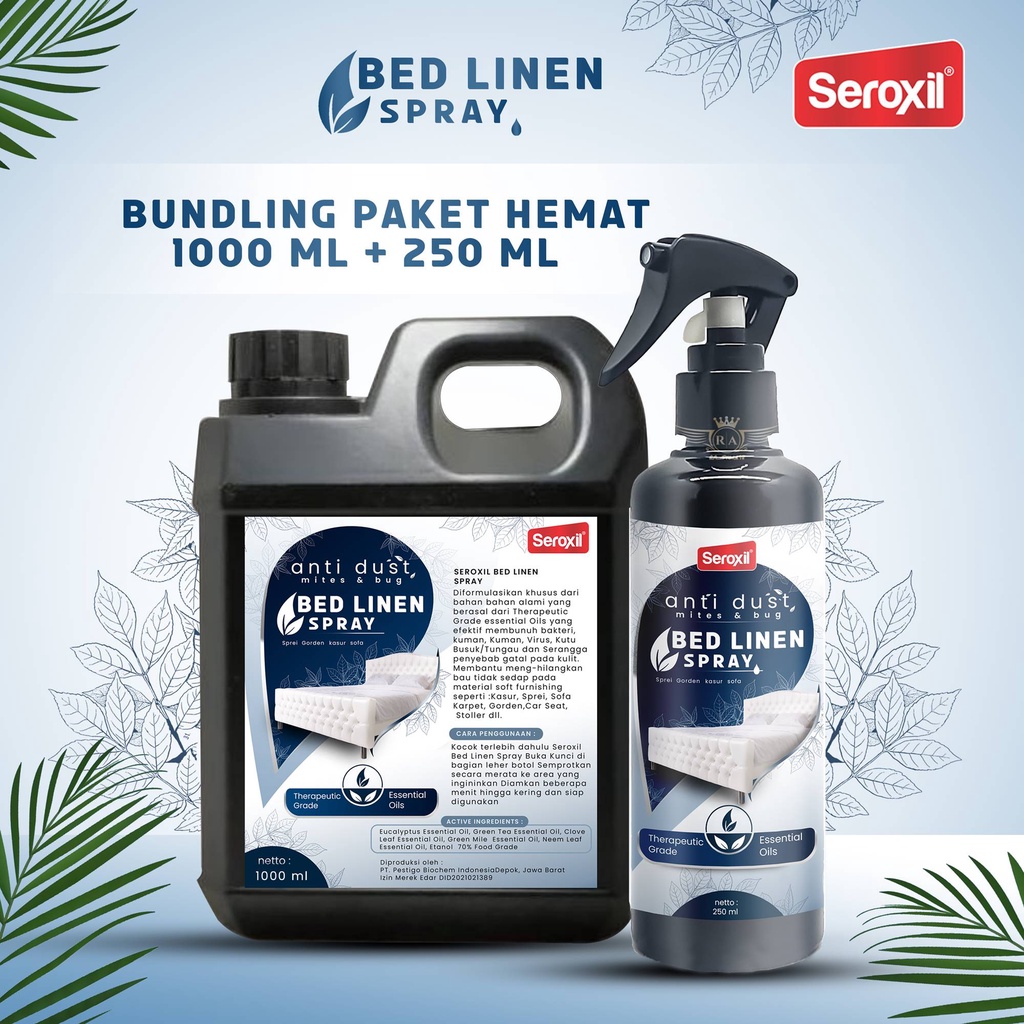 Seroxil Bed Linen Spray / Anti Bakteri Tungau Kutu Kasur Natural / Aromaterapi Tidur