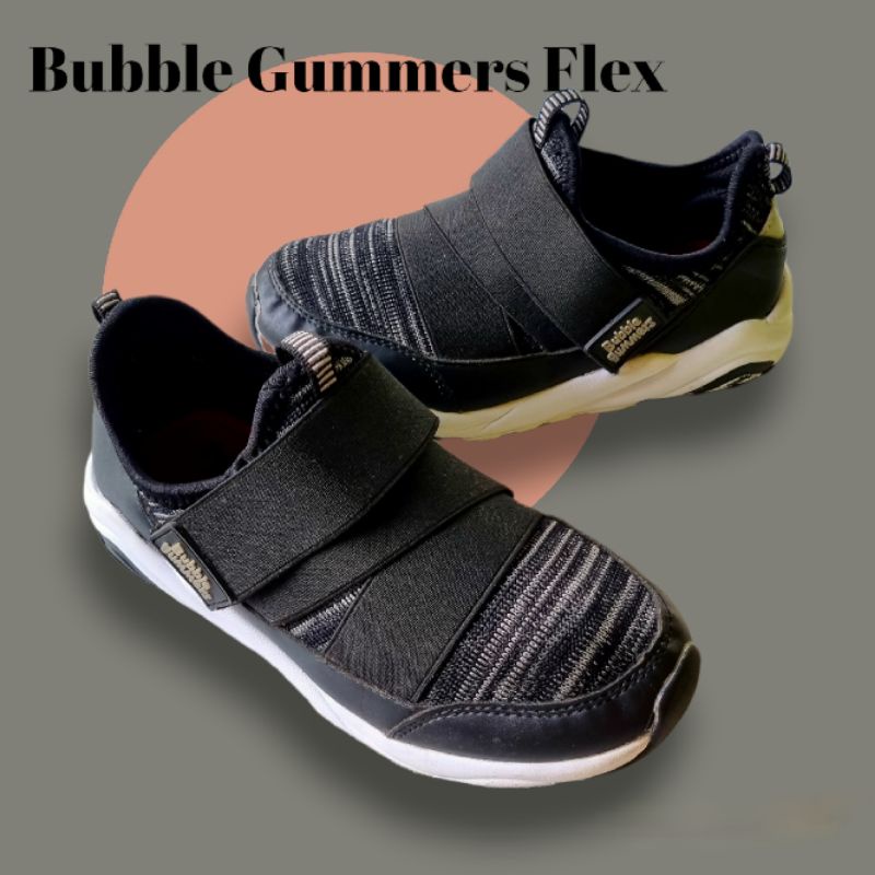 Sepatu Anak Bubble Gummers Flex Hitam Preloved Keren