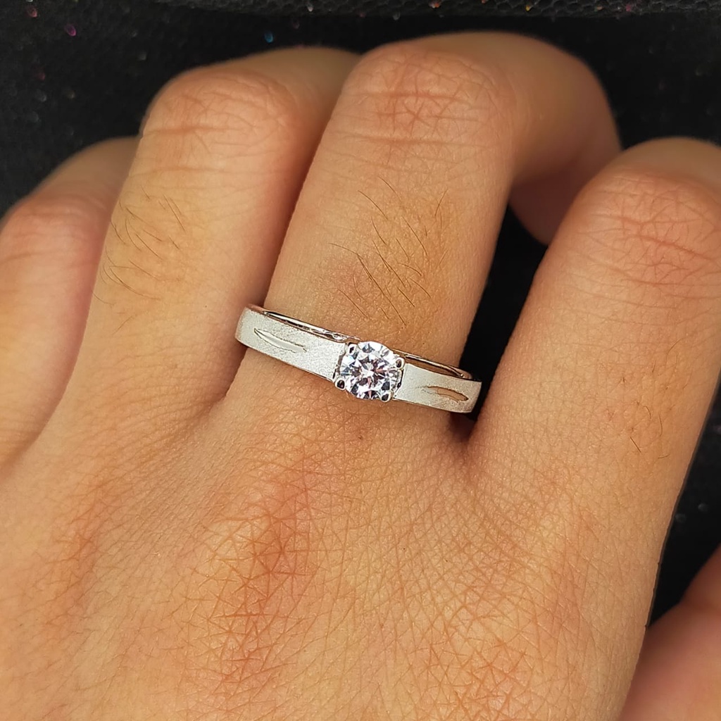 Cincin nikah Emas 17K - 1 Pasang 6 gr Kadar 750 - 324