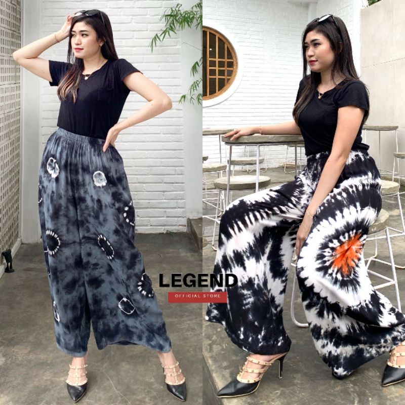 CELANA KULOT WANITA TIE DYE JUMBO MOTIF BALI//CELANA SANTAI