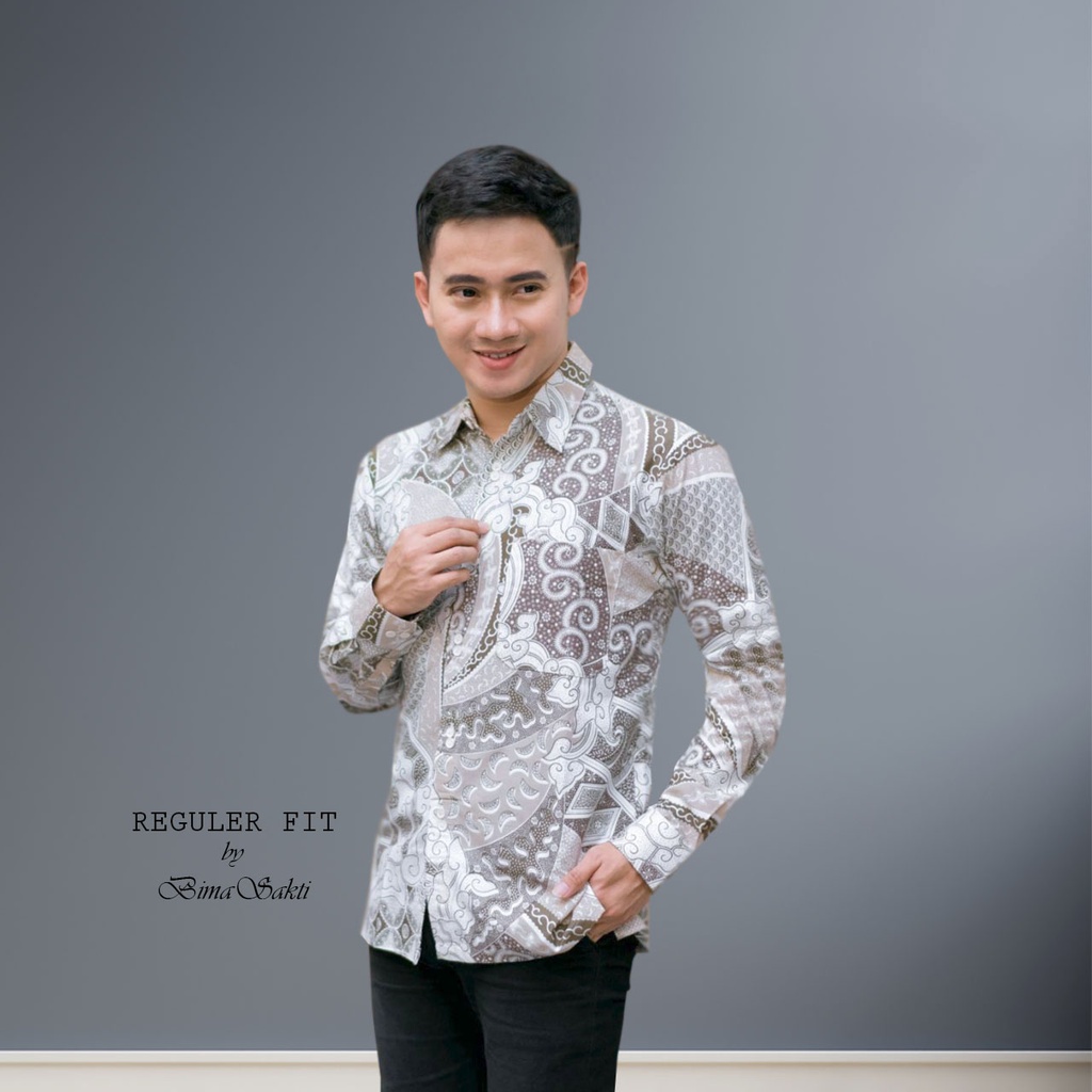 emeja batik pria lengan panjang original bima sakti / baju kemeja lengan panjang pria motif batik / baju kemeja batik pria dewasa lengan panjang / baju kemeja pria lengan panjang batik / baju batik kemeja lengan panjang / bisa cod / bayar ditempat