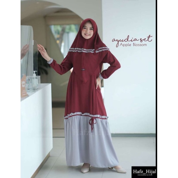 GAMIS AYUDIA SET HIJAB/GAMIS ITY CREP/GAMIS SET HIJAB/GAMIS HAFZ HIJAB/GAMIS SYAR'I/GAMIS SET HIJAB/GAMIS HIJAB