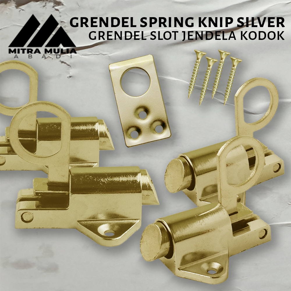 Spring Knip Tebal Grendel Kodok GOLD