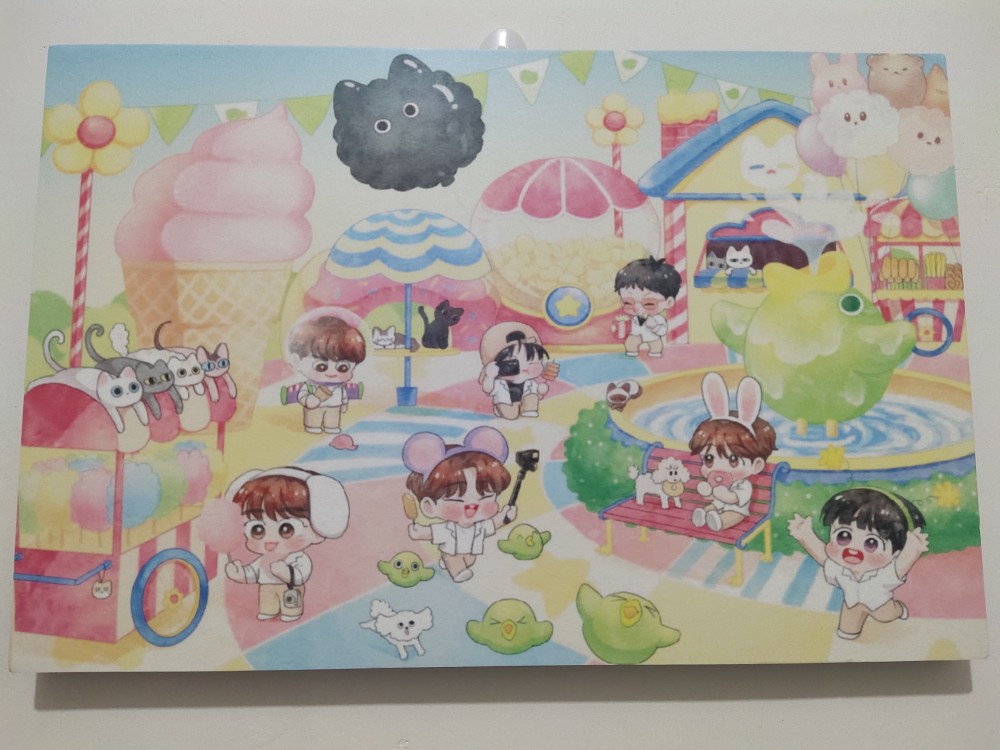 Poster Custom + Bingkai Kayu (45x30)