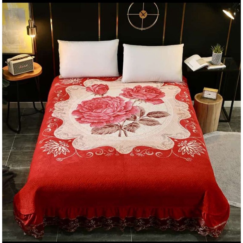 SELIMUT RENDA BAHAN DOUBLE, LAPISAN DALAM BAHAN KATUN JEPANG-*8