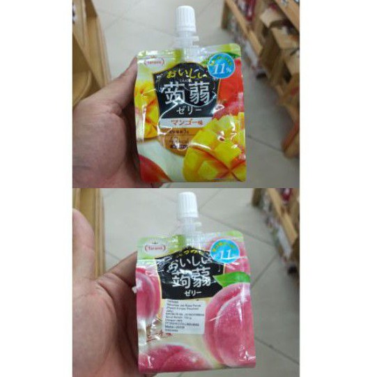 

Minuman Jelly Konyaku Rasa Buah Peach dan Mangga 150g (Made in Japan)