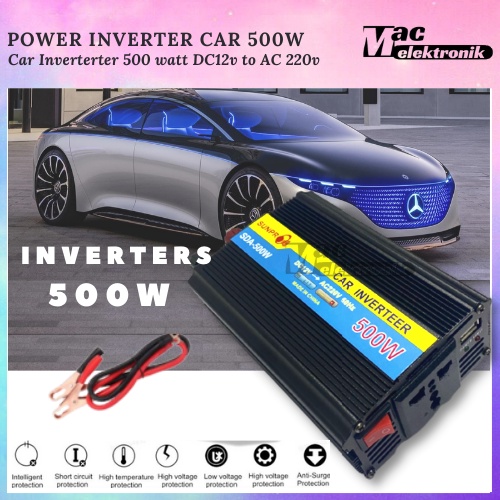 Power Inverter Digital 500W dan 1000w DC 12V ke AC 220V