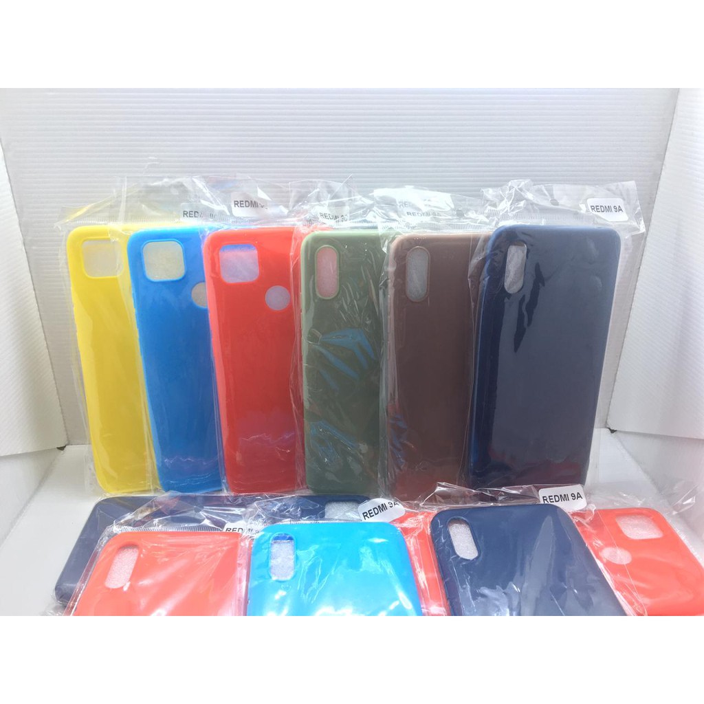 case dove Iphone redmi 9A / redmi 9c Colourful Ultrathin Silicone Case / Matte Case